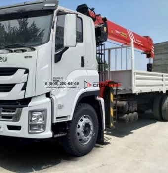 Автомобиль бортовой Isuzu VC66 6x4 с КМУ Sany Palfinger (8-тонная 5-секционная стрела)