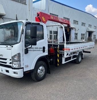 Автомобиль бортовой Isuzu KV100 4x2 с КМУ Sany Palfinger (3,2-тонная 3-секционная стрела)