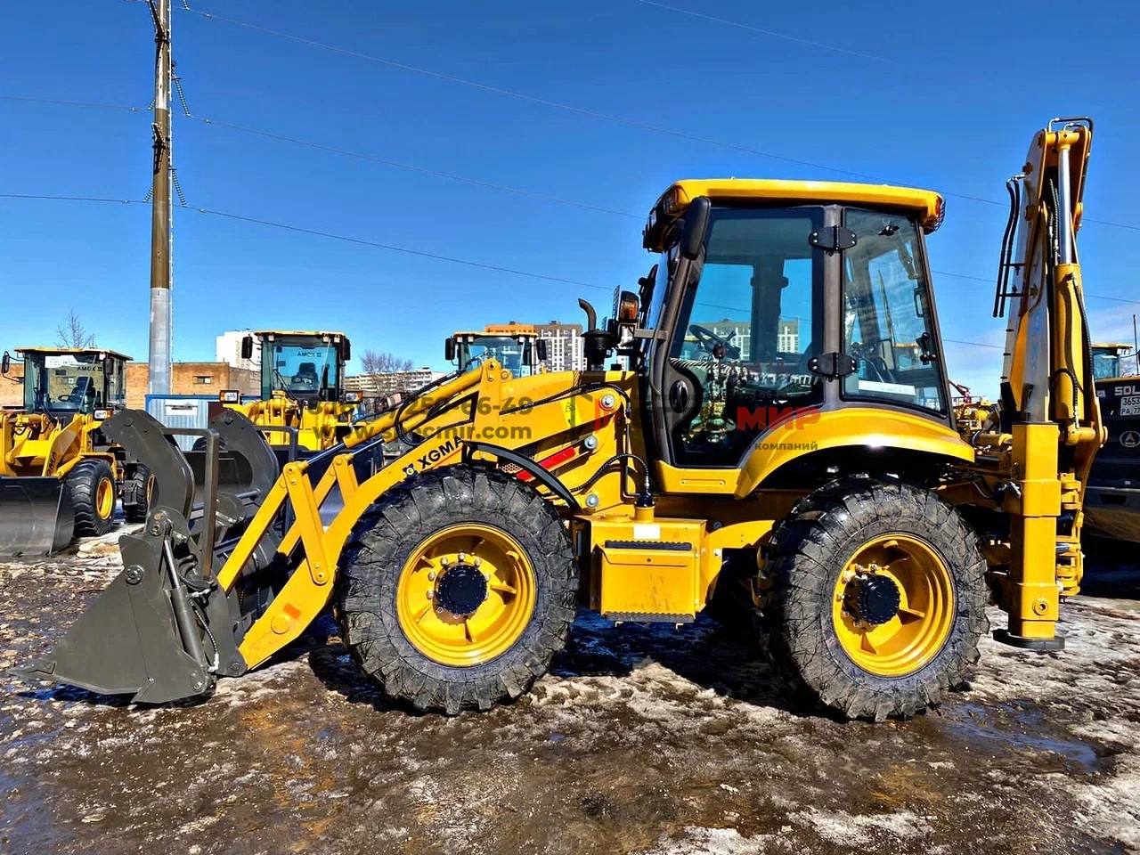 Экскаватор-погрузчик XGMA XG765H-4TX (F) равновеликие колеса, джойстики 2