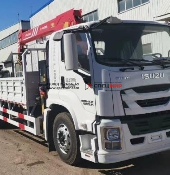 Автомобиль бортовой Isuzu FTR 4x2 с КМУ Sany Palfinger (7-тонная 4-секционная стрела)