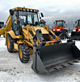 Экскаватор-погрузчик XGMA XG765N (FR) разновеликие колеса, джойстики