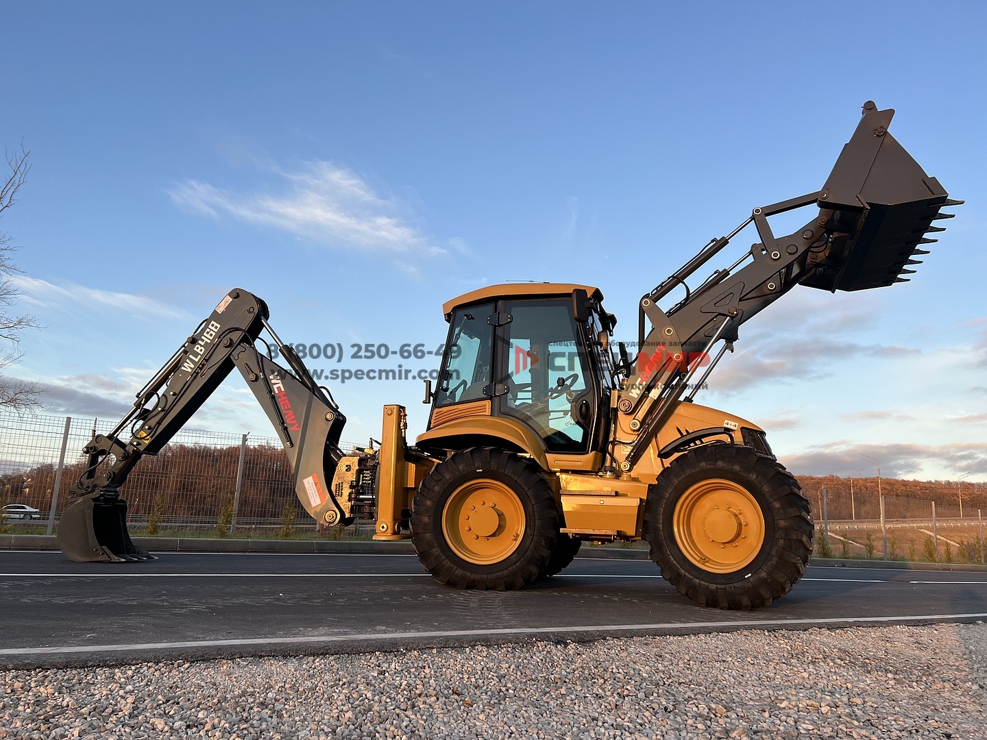Экскаватор погрузчик WEHEAVY WLB468 (Мосты LOVOL) равновеликие колеса 2