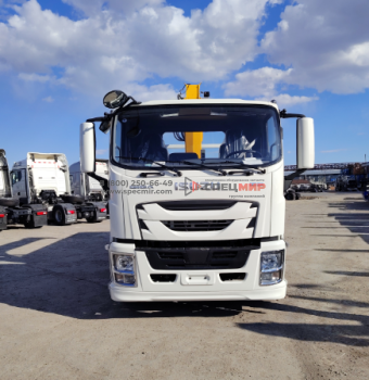 Автомобиль бортовой ISUZU QL5180XXYAJTHY с КМУ SQS200, грузоподъемностью 8 тонн